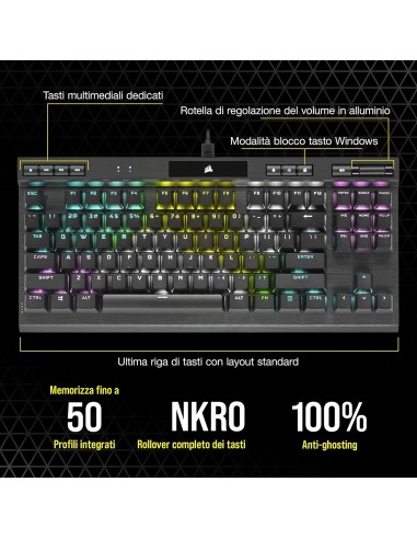 Corsair K70 RGB TKL CHAMPION SERIES...